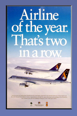 AIRCRAFT POSTER (1995 Airline of the Year) AIRCRAFT POSTER (1995 Airline of the Year)